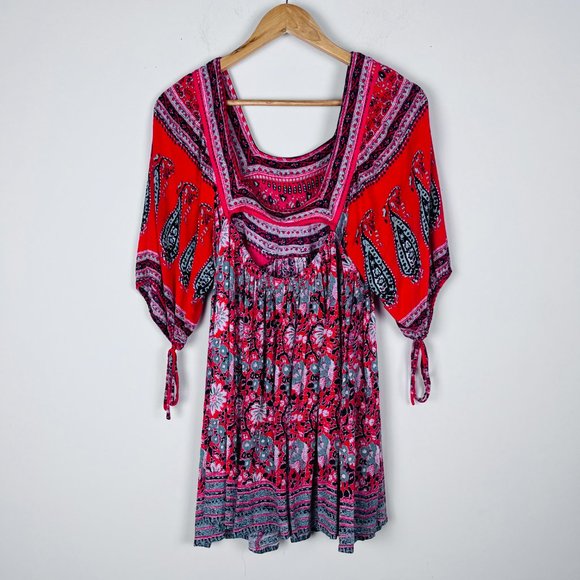 Free People Paisley Midsummer's Dream Dress XS - Picture 5 of 7